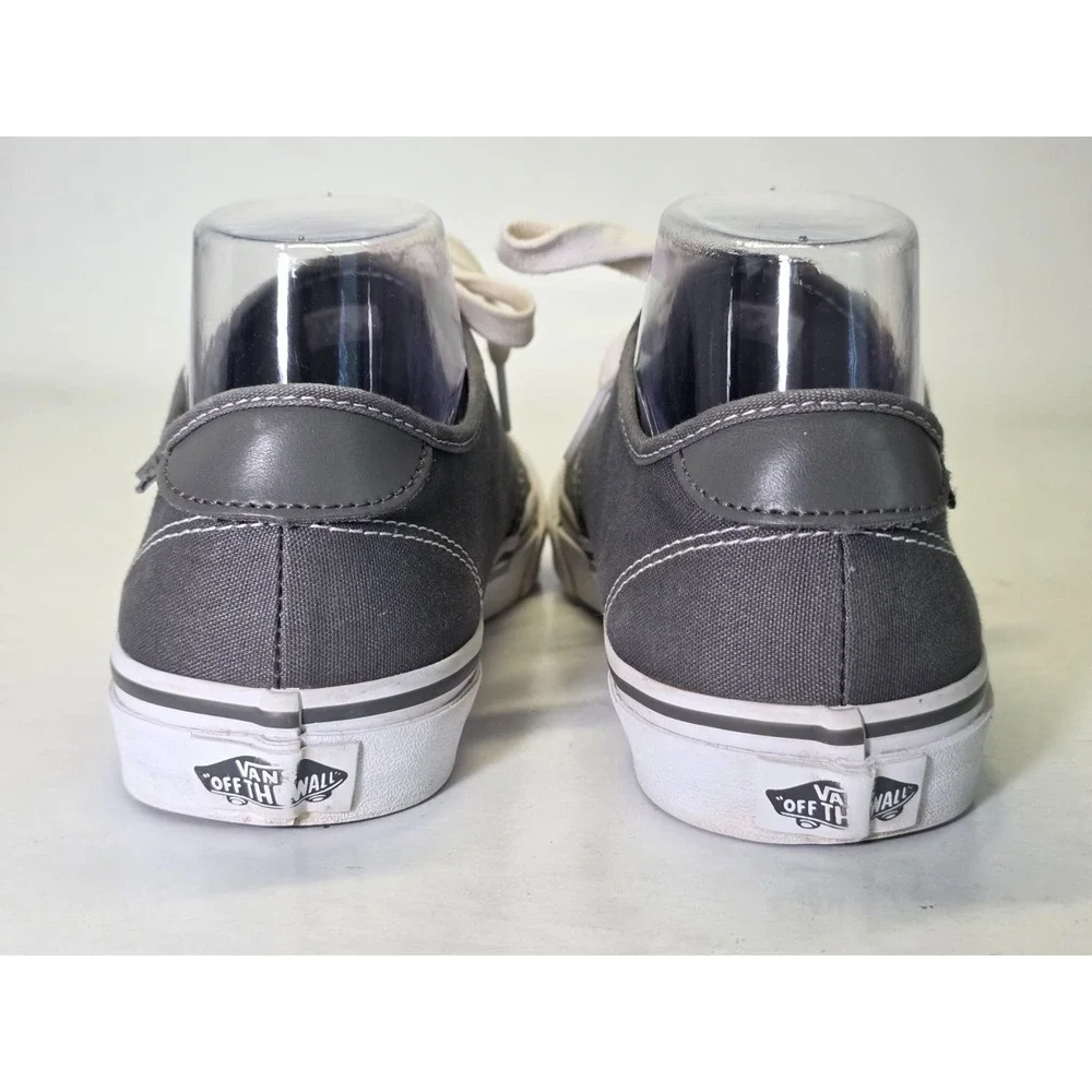 Vans Ortholite Women's‎ Sneakers Size 8 Gray White Lace Up Canvas Shoes